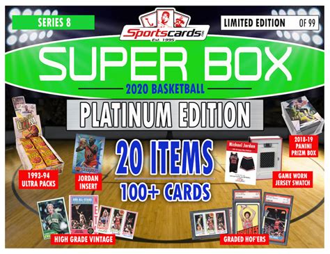 Sportscards SUPER BOX PLATINUM EDITION BASKETBALL MYSTERY BOX