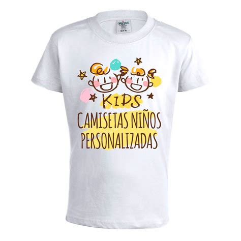 Camiseta Ni O Blanca Personalizada Barata Keya Yc Laduda