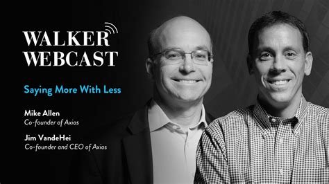 Saying More With Less With Mike Allen Cofounder Of Axios YouTube