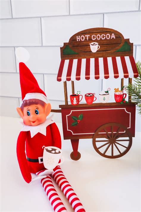 Hot Cocoa Stand Elf Props Elf Scene Printable Hot Chocolate Stand Etsy