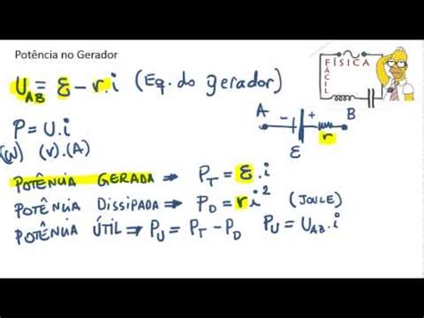 Calcular A Potencia Dissipada Pelo Gerador Do Circuito A Seguir - POTENCIA DO GERADOR - YouTube
