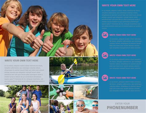 Summer Camp Brochure Template Mycreativeshop