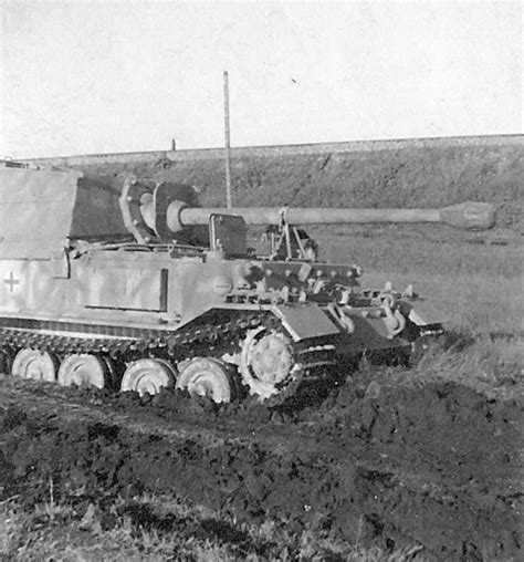 German Ferdinand tank destroyer stuck in mud | World War Photos