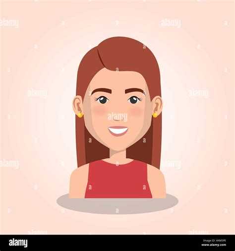 Young Woman Avatar Character Stock Vector Image And Art Alamy