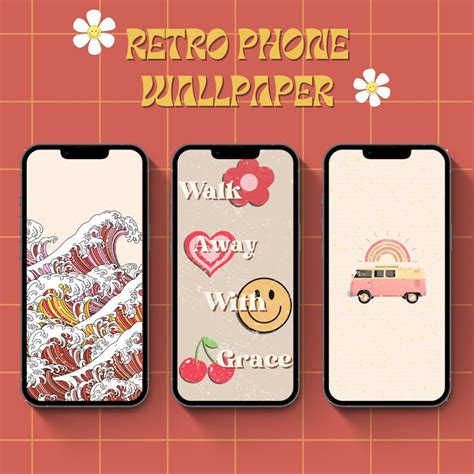 Retro Phone Wallpaper - Etsy