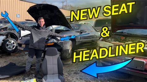 Trip To The Salvage Yard For New Seat Headliner Camaro Build EP 3