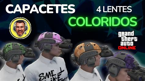 Solo Capacetes Lentes Coloridos Solo E Sem Ajuda Gta V Online