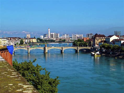 Basel and the Rhine River Photograph by Sally Weigand - Fine Art America