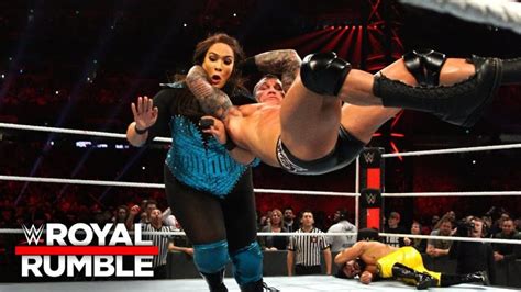 Nia Jax Enters Men S Royal Rumble Match Becky Lynch S Wardrobe Malfunction Ronda Rousey Teases