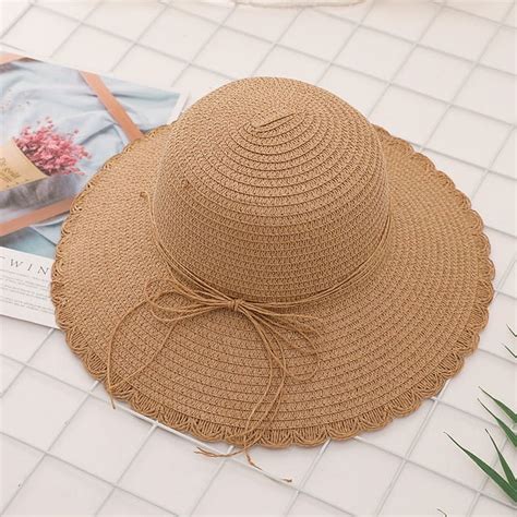 Cocopeaunt New Summer Sun Hats Bucket Hat Women Fashion Girl Straw Hat