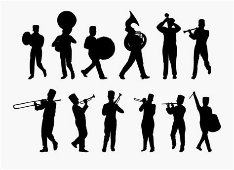 Thumb Image - Silhouette Marching Band Clipart , Free Transparent Clipart - ClipartKey