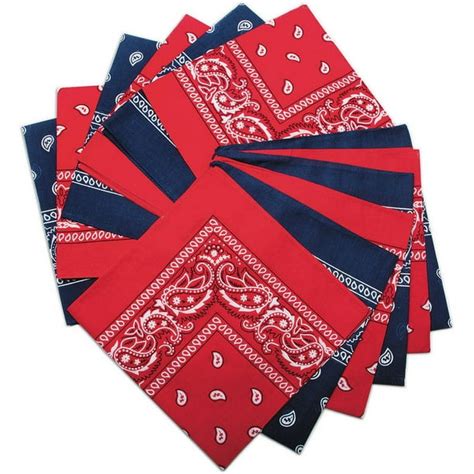 Sands Bandanas Redblue Western Pack Of 12