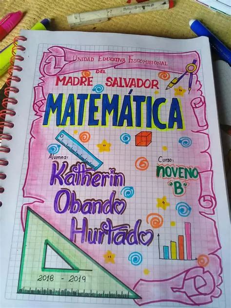 Car Tulas Para Cuadernos De Matem Ticas F Ciles De Dibujar