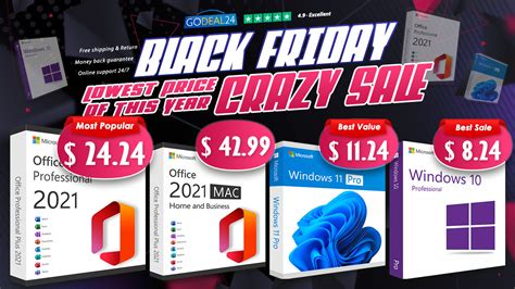 Black Friday 2023 Sale Finally Coming: Lifetime Office 2021 is Only $24.24, Windows 10 and ...