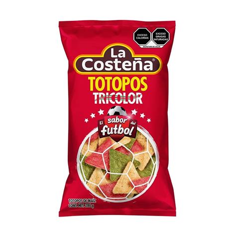 Totopos La Costeña tricolor 280 g Walmart