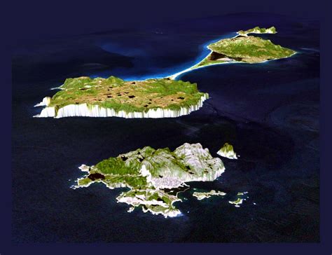 Large Panoramic Satellite Map Of Saint Pierre And Miquelon Saint