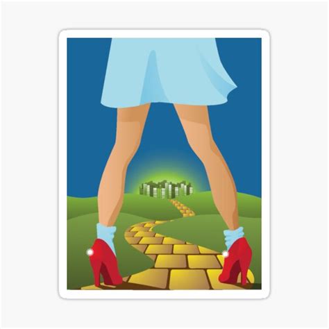 Follow The Yellow Brick Road Sticker For Sale By Nicckyt Redbubble