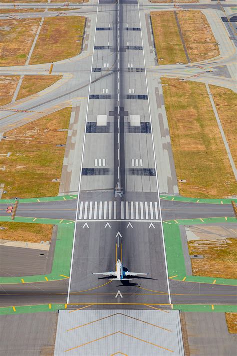 San Francisco International Airport Aerial Photography Runway Takeoff ...