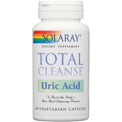 Solaray Total Cleanse Uric Acid | Tart Cherry, Bromelain, Quercetin and ...