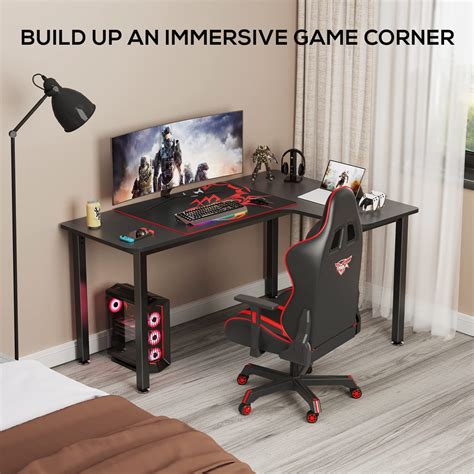 EUREKA ERGONOMIC L Shaped Gaming Computer Desk 60 Inch With Free