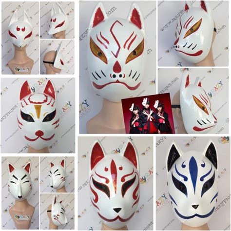 Jual Mask Topeng Kayu Cosplay Anime Jepang Paket Kilo Pesanan