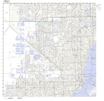 Hialeah, FL ZIP Code Map Not Laminated: Amazon.com: Office Products