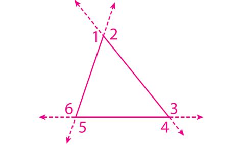 Exterior Angle and Remote Interior Angles of a Triangle