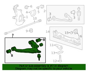 2020 2023 GM Front Driver Side Lower Control Arm 84735903 GM