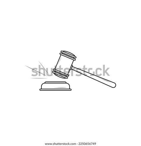 Judge Hammer Icon Vector Graphics Stock Vector (Royalty Free) 2250656749 | Shutterstock