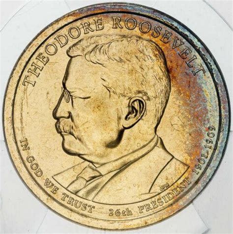 P Theodore Roosevelt Presidential Dollar Prices Ungraded Ngc