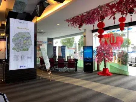 Touchscreen Floor Stand Kiosk For Bukit Indah Setia Sales Gallery