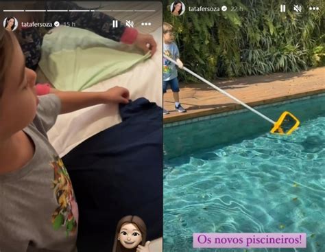 Tha S Fersoza Mostra Filho Na Piscina Da Mans O Que Era De Bruna