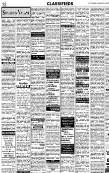 tribune classified | Newspaper Advertising Encyclopedia