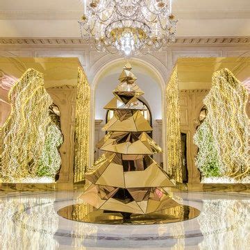 Les Plus Beaux Sapins De No L Des Palaces Parisiens Palace Parisien