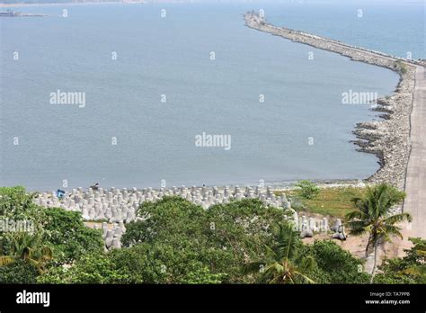 Kollam Kerala India March 2 2019 Tangasseri Lighthouse And