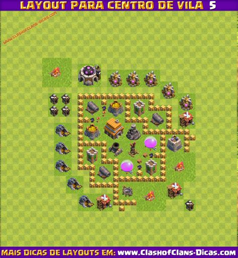 Melhores Layouts Para Centro De Vila Clash Of Clans Clash Of