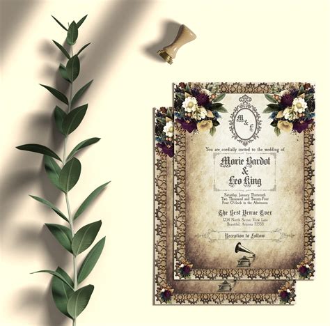 DOWNLOADABLE Wedding Invitation, RSVP and Detail Card Files Steampunk ...