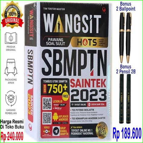 Jual Buku Wangsit Hots Sbmptn Saintek 2022 Tim Tentor Master Original