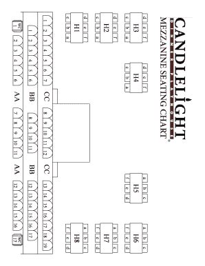 Fillable Online BALCONY SEATING CHARTMEZZANINE SEATING CHART Fax Email ...