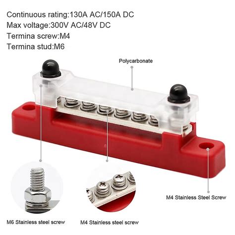 Gang Busbar With Cover Terminal Bus Bar A With Cover Power