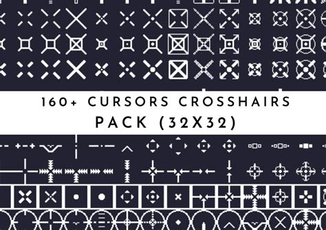 160 Cursors Crosshairs Pack 32x32 By Kabgames