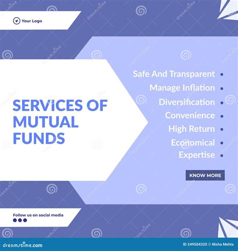 Services Of Mutual Funds Cartoon Style Banner Design Stock Vector