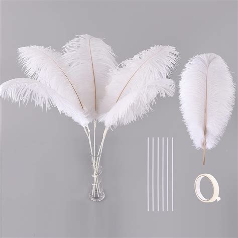 Amazon Ballinger White Ostrich Feathers Bulk Making Kit 10Pcs 28