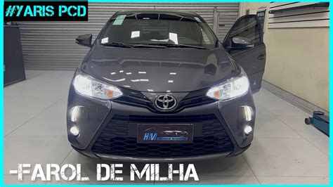 Toyota Yaris Farol De Milha Sensor E C Mera De R Youtube