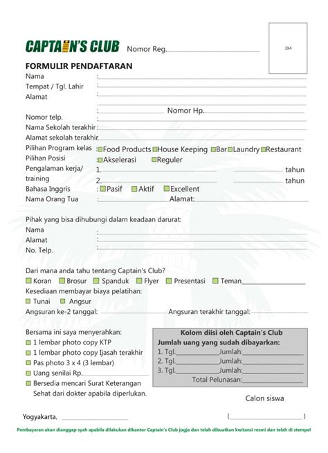 Contoh Formulir Pendaftaran Kerja Imagesee Hot Sex Picture