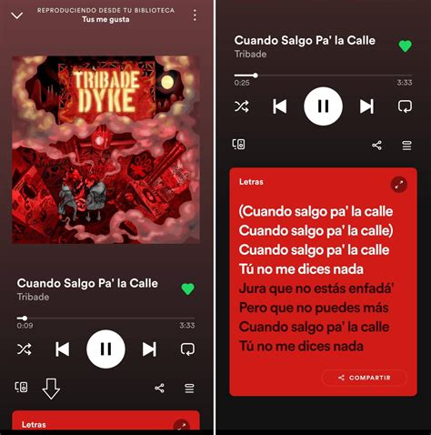 Cómo hacer que en Spotify salga la letra de la canción