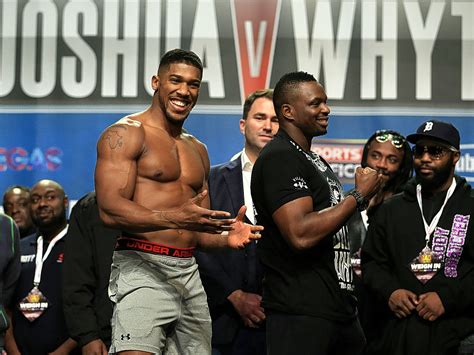 Anthony Joshua Vs Dillian Whyte Joshua In A Fight To Restore The Good Name Of Boxing Writes