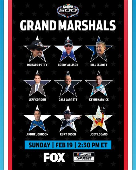 Former Daytona 500 champions will give the command Sunday : r/NASCAR