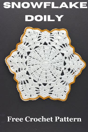 Crochet Snowflake Free Pattern Crochet Snowflake Pattern Doily