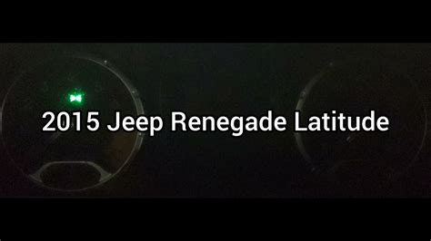 Jeep Renegade 2015 Latitude Gauge Instrument Cluster Startup